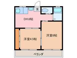 コ－ポ城山の物件間取画像